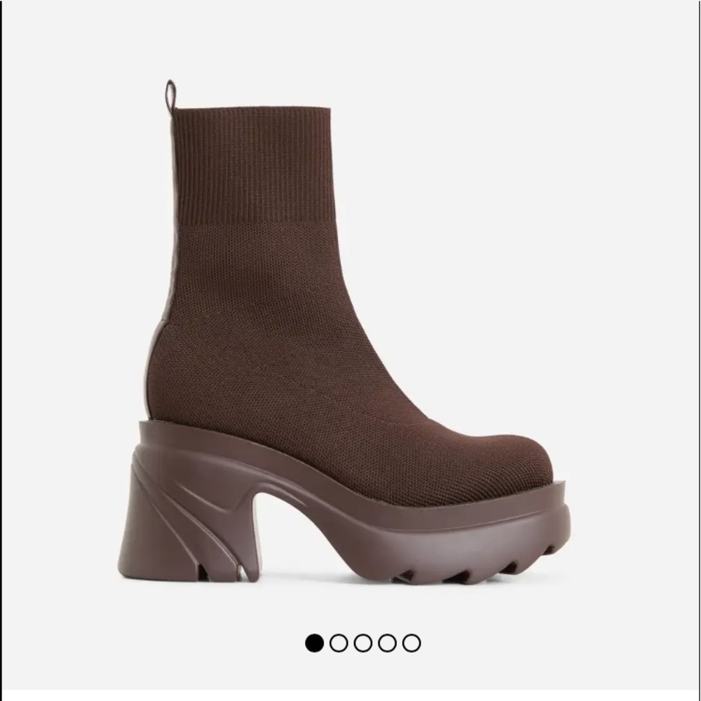 CHUNKY SOLE PLATFORM BLOCK HEEL